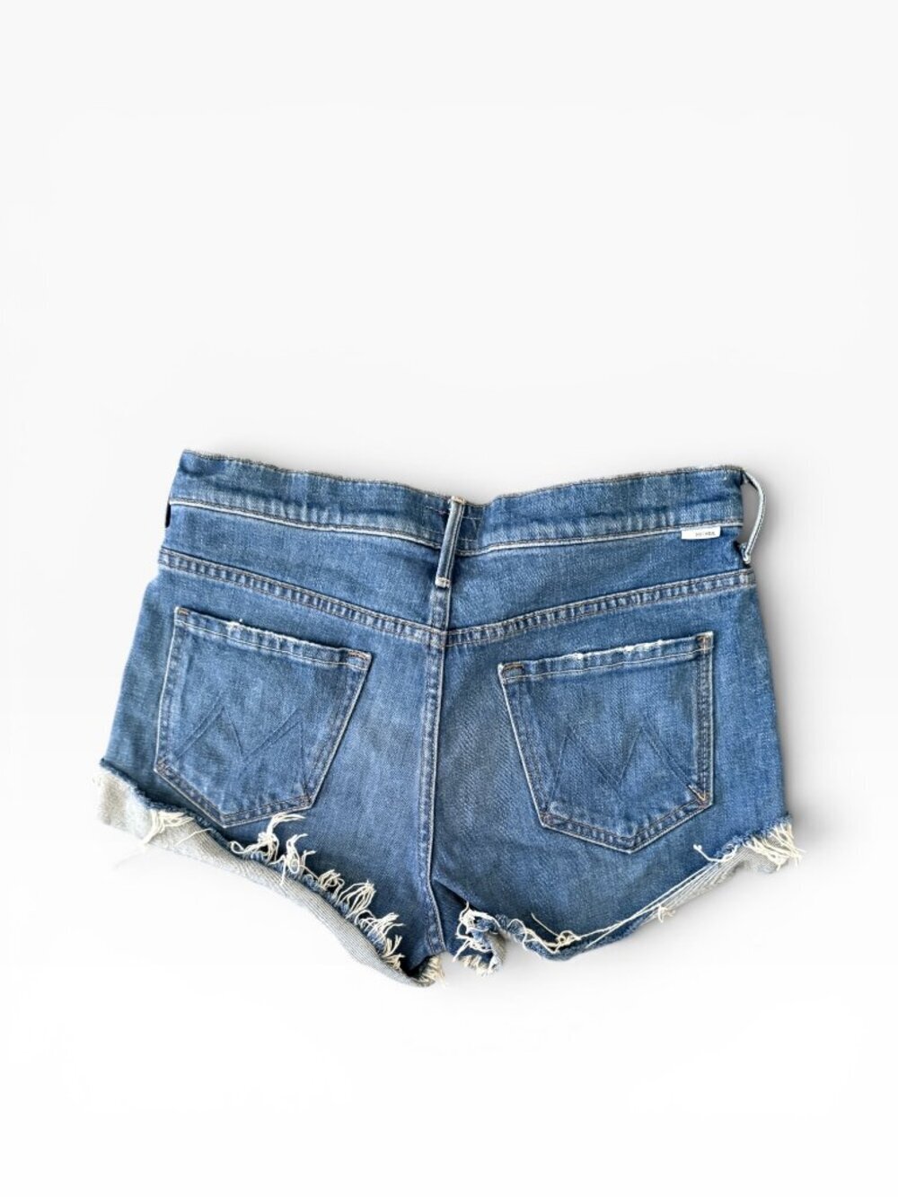 MOTHER The Rascal Slit Flip-29- Embroidered Cherry- Fray- High Rise- MSRP $228 - Picture 6 of 13